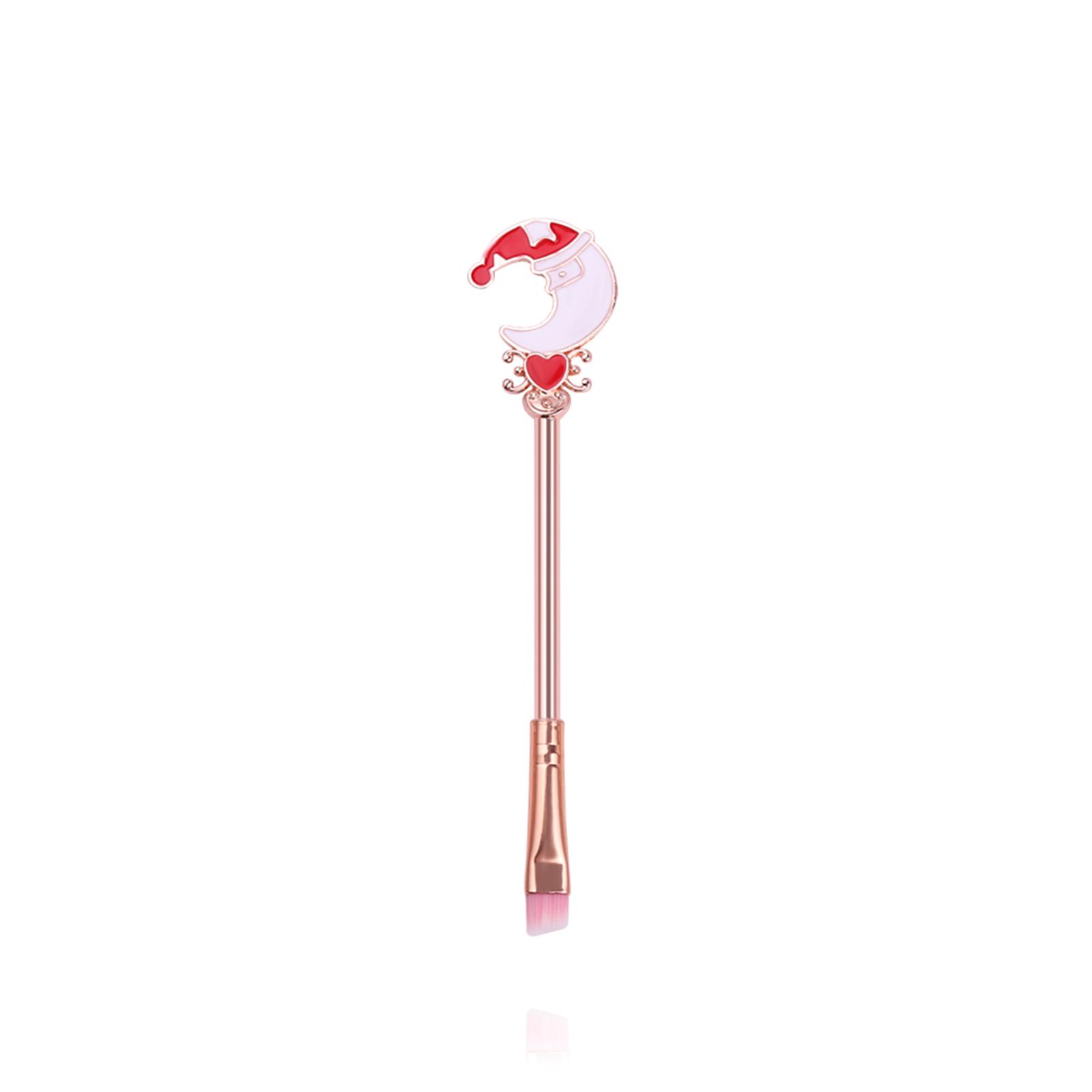 Set 6 cọ trang điểm tay cầm hoạt hình giáng sinh