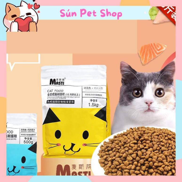 Thức ăn hạt Masti bổ sung dinh dưỡng cho mèo