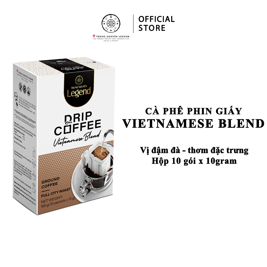 Hình ảnh Trung Nguyên Legend - Cà phê phin giấy Vietnamese Blend - Hộp 10 gói x 10gr