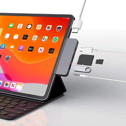 Cổng chuyển đổi HyperDrive 6-in-1 Hub For iPad Pro HD319B - Hàng chính hãng