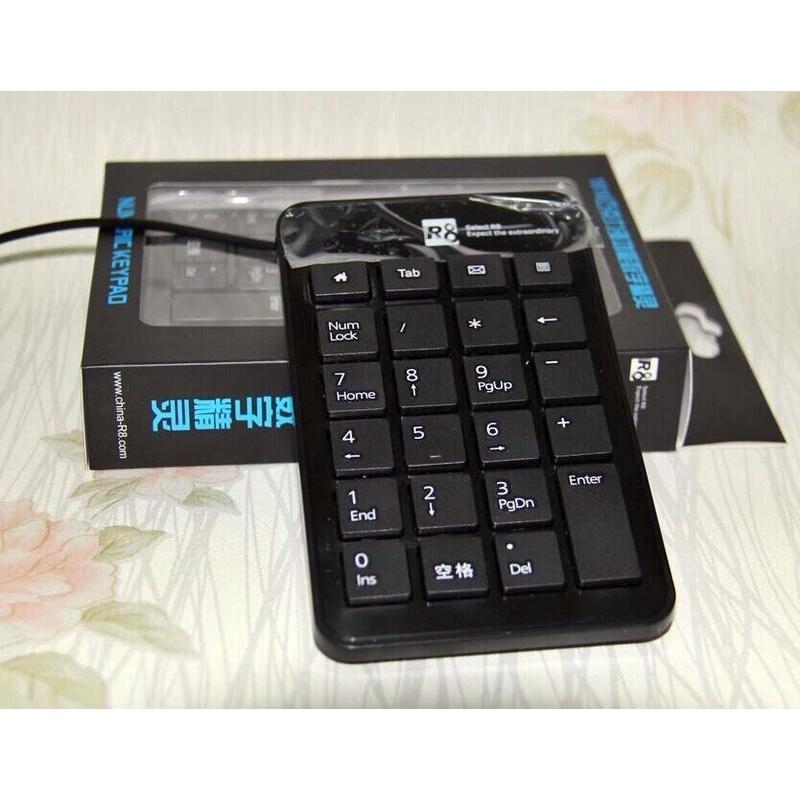 Bàn phím số rời cổng USB R8 1810 Keyboard R8-1810 USB (Phím số)