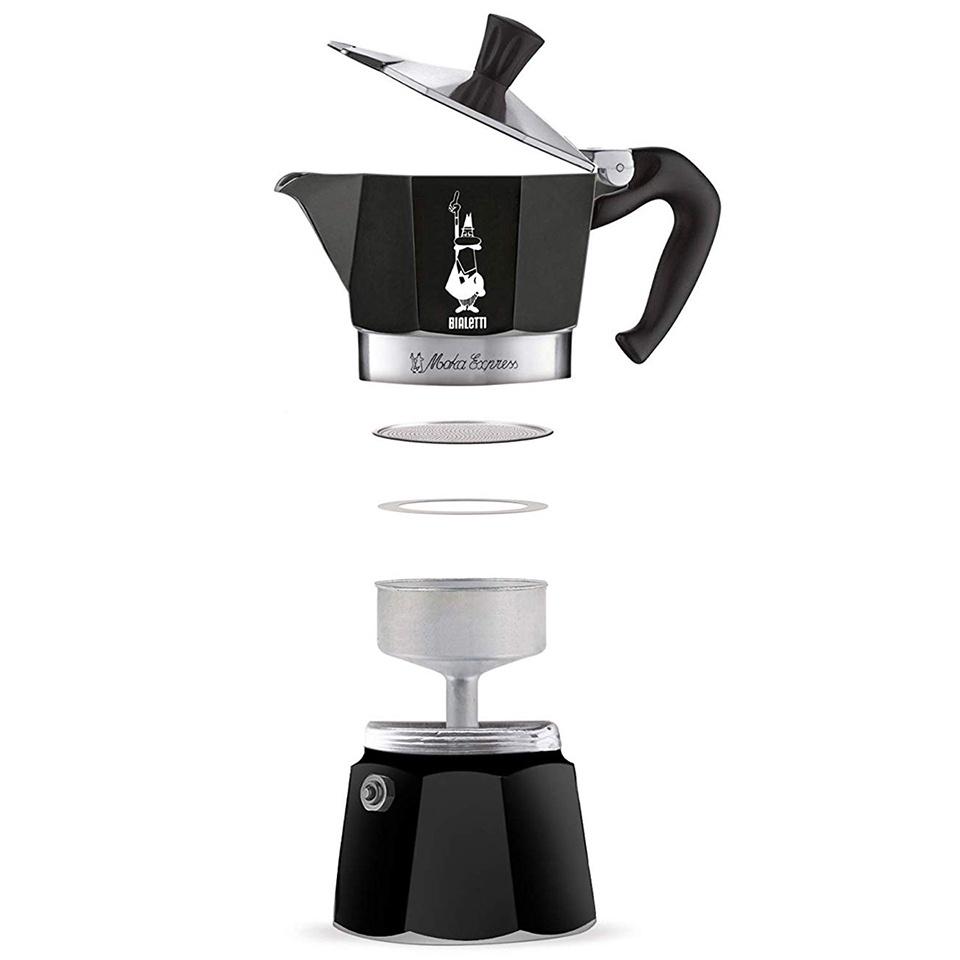 Ấm Moka Bialetti Express màu đen 3 cup