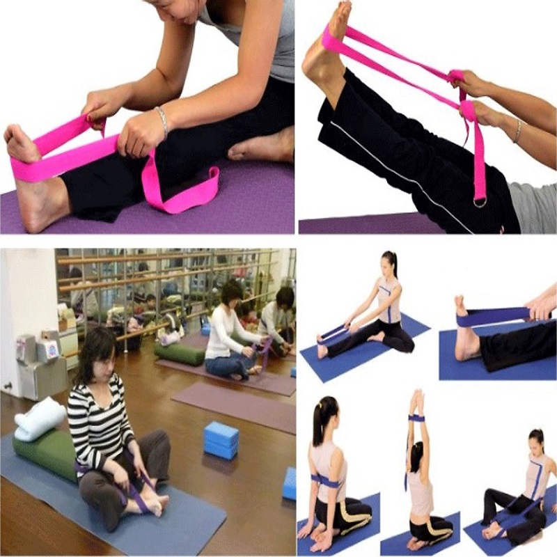 Dây Đai Tập Yoga Sợi Cotton, Dây Kéo Tập Yoga 1m8 - YOGA QG, Hỗ Trợ Kéo Giãn Chân Tay, Uốn Người Tập Yoga, Giúp Bạn Có Một Cơ Thể Dẻo Dai