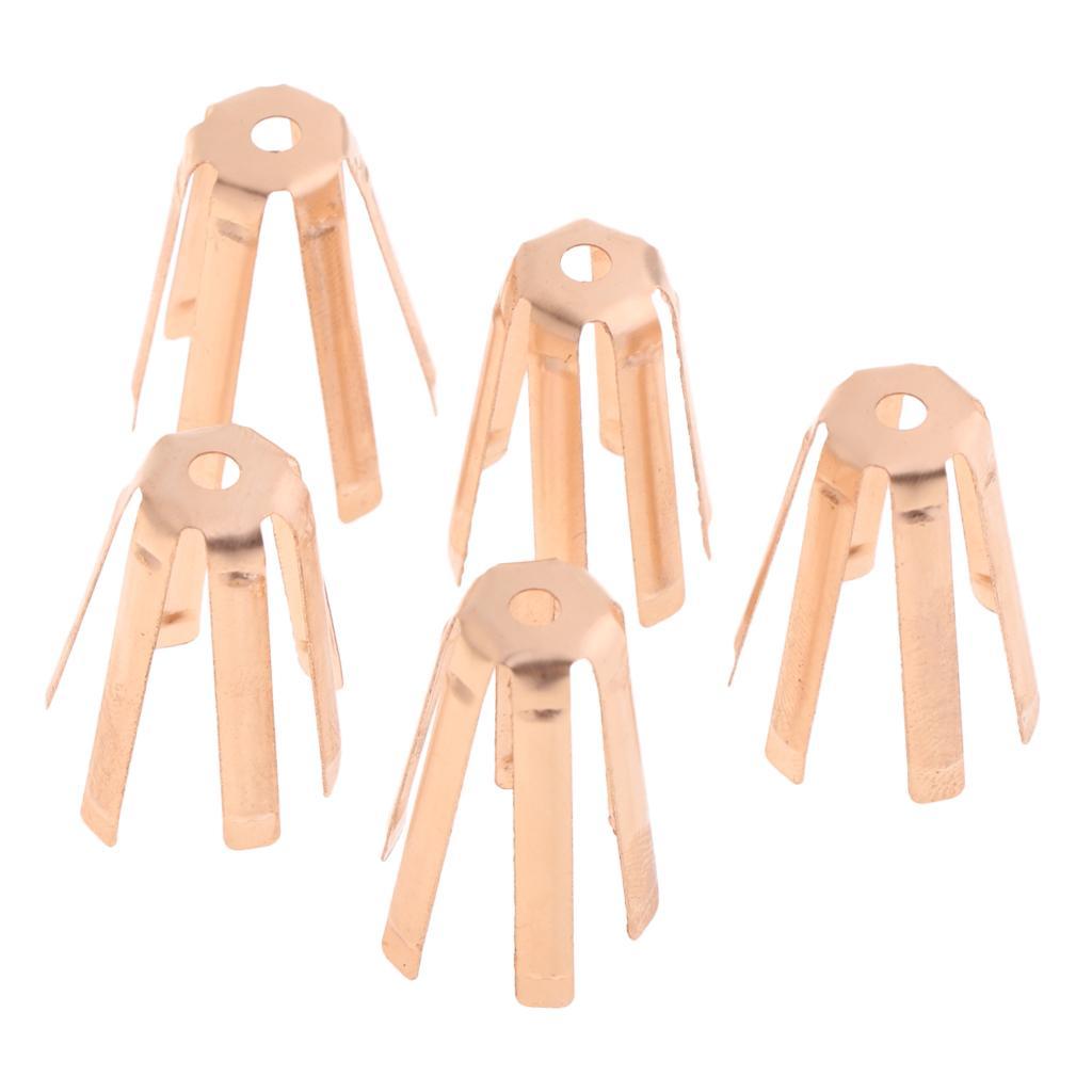 5-Pack Golf Ball Pick Putter Grip Golden Retriever Brass Eight-claw Grabber Golf Training Accessories