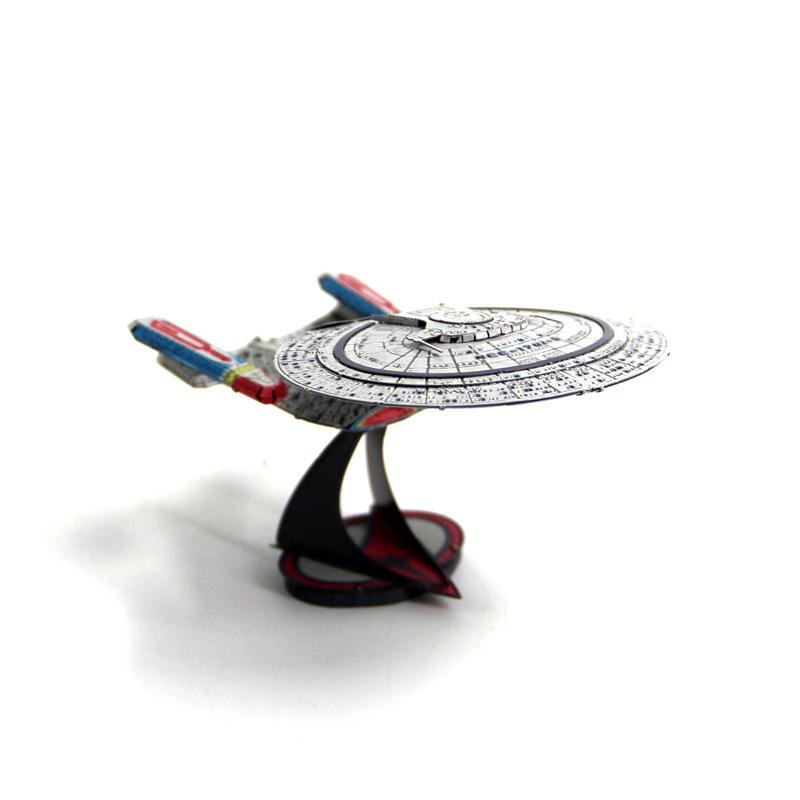 Mô hình thép 3D tự ráp tàu Enterprise 1701D màu