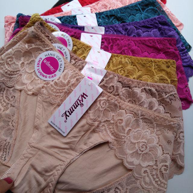 Combo 10 quần cotton phối ren cao cấp hàng việt nam chất lượng cao