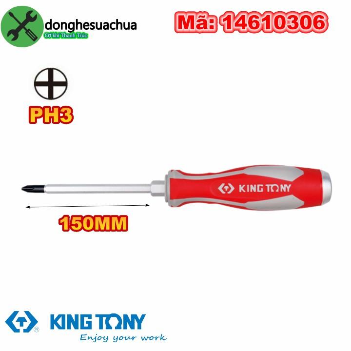 Vít đóng bake Kingtony 14610306 loại PH3 cán cao su thân vít 150mm