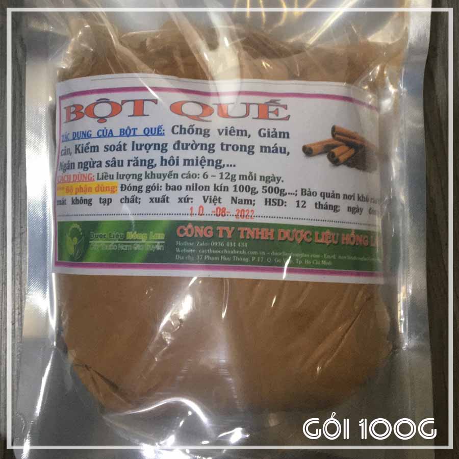 Bột quế khô sạch đóng gói 100gram