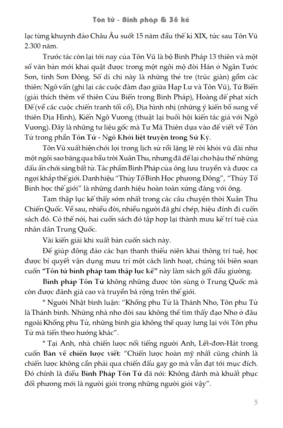 TÔN TỬ BINH PHÁP & 36 KẾ