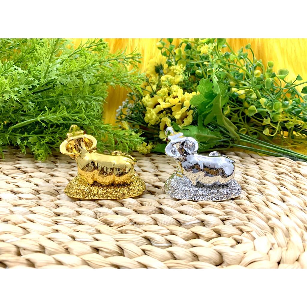 Bộ Tượng Trâu Vàng Trâu Bạc tài lộc kim tiền giàu sang