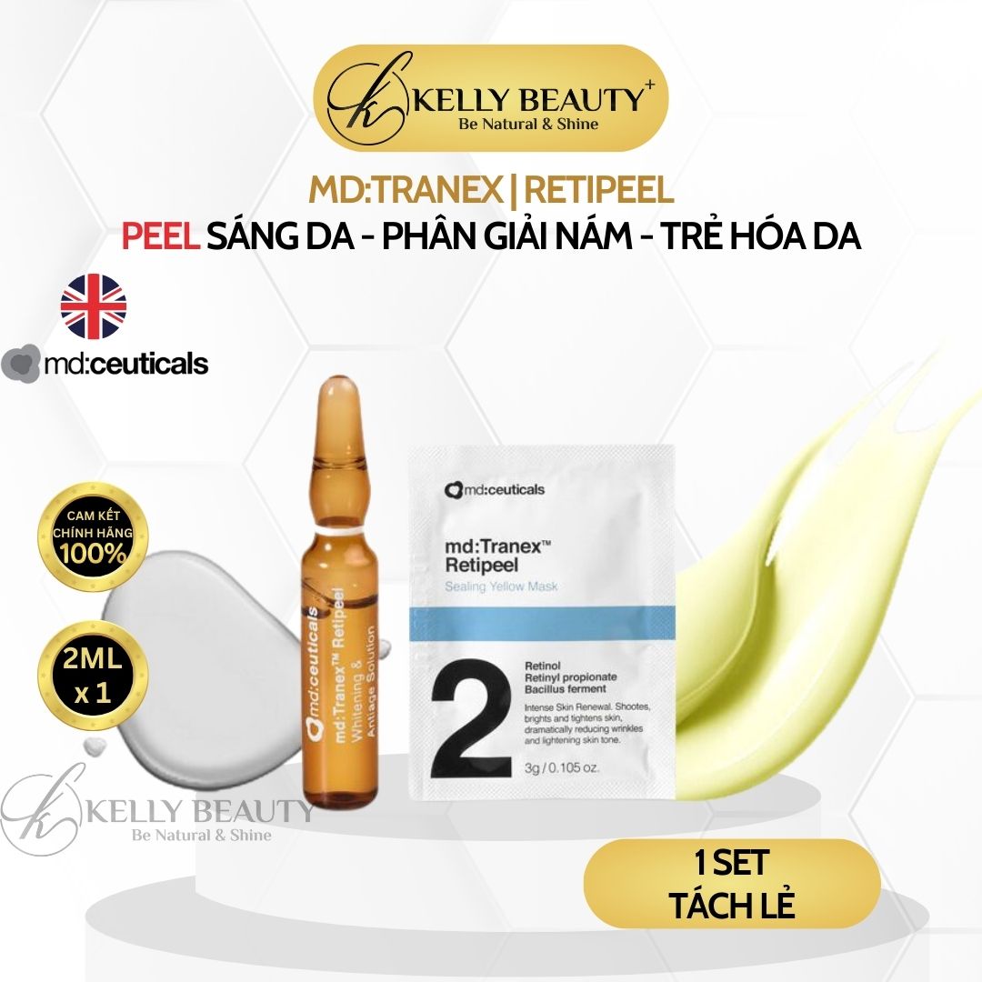 MD:Tranex Retipeel - Peel Sáng Da, Mờ Nám Sạm, Chống Lão Hóa - md:ceuticals | Kelly Beauty