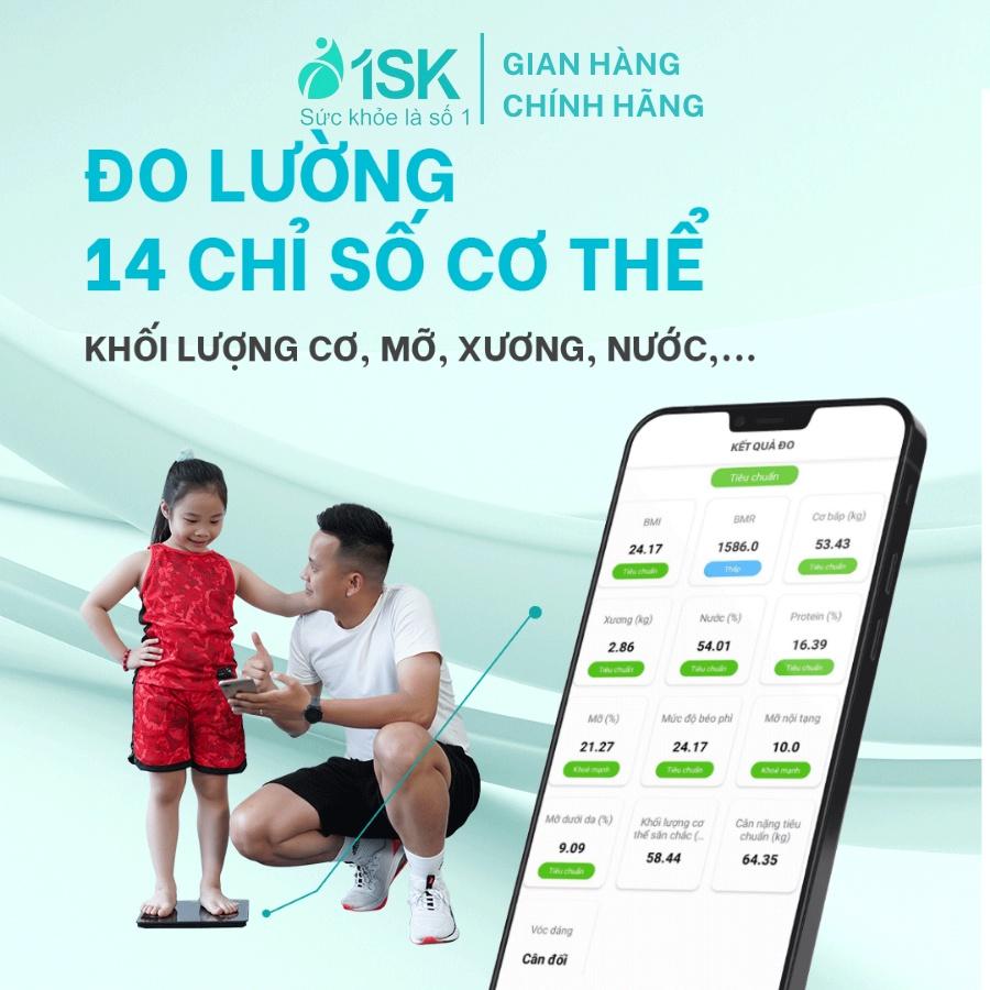 Cân điện tử 1SK CF398BLE cân sức khỏe thông minh