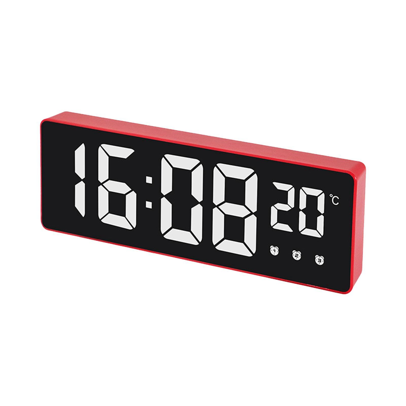 Digital Large Number Temperature Display Adjustable Brightness Night