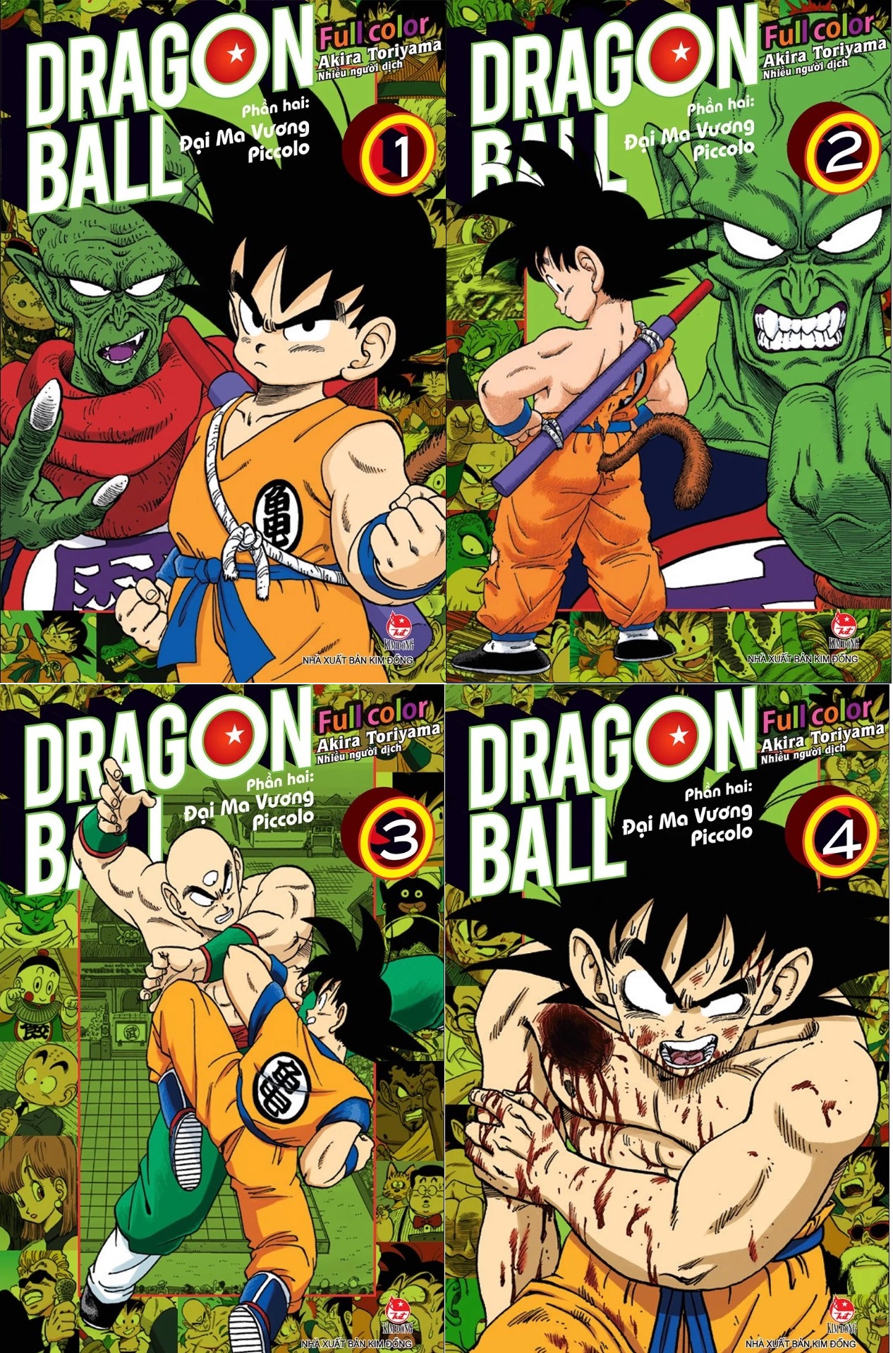 Trọn Bộ - Dragon ball full color - Phần hai - Tập 1 Đến Tập 4