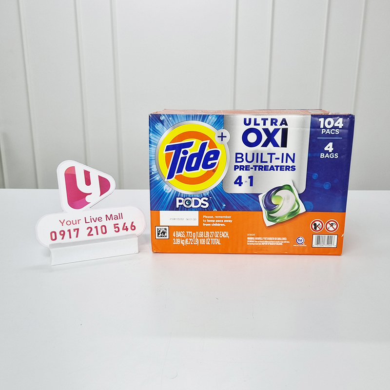 Viên Giặt Tide Pods Ultra Oxi Liquid Detergent (26 Pacs)