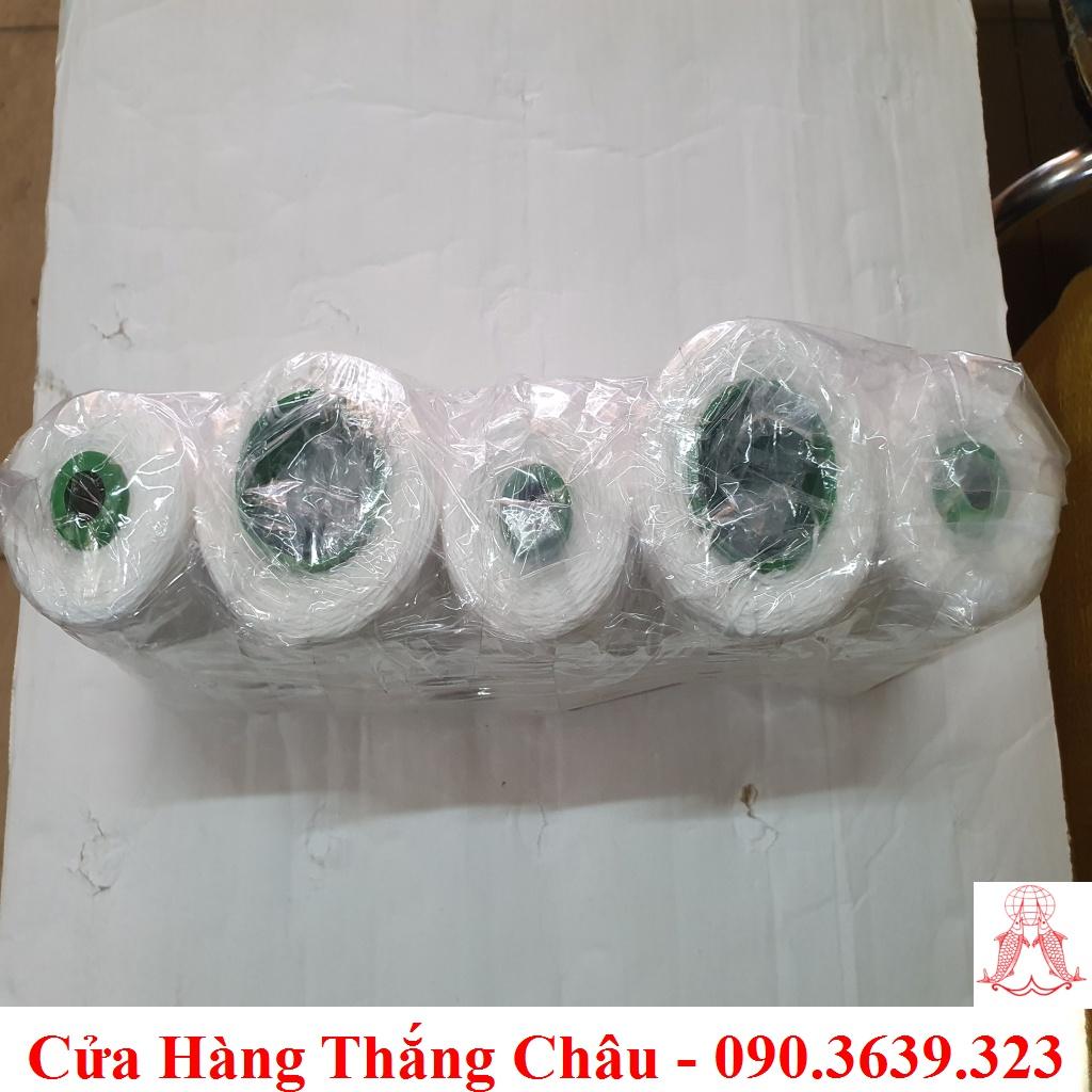 Chỉ May Bao PE (Màu Trắng) - Combo 5 Cuộn Chỉ May