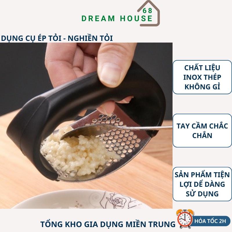 Dụng Cụ Ép Tỏi , Nghiền Tỏi , Dập Tỏi Cầm Tay Inox Cao Cấp Tiện Dụn