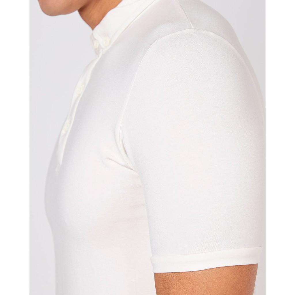 Áo Thun Nam Cotton Có Cổ Trắng TC151 F2