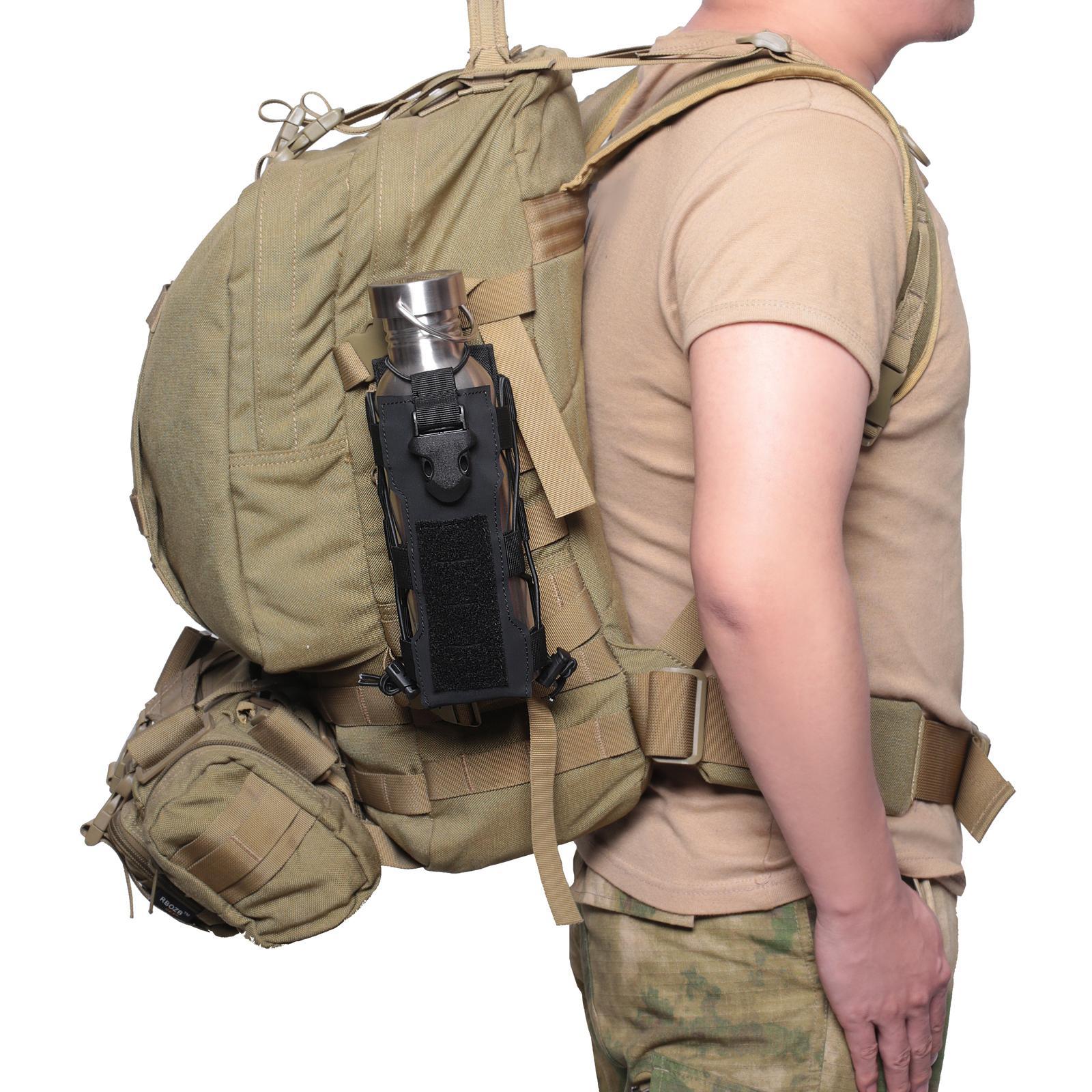 Molle Pouch Hydration Carrier Outdoor Activities Water Bottle Holder