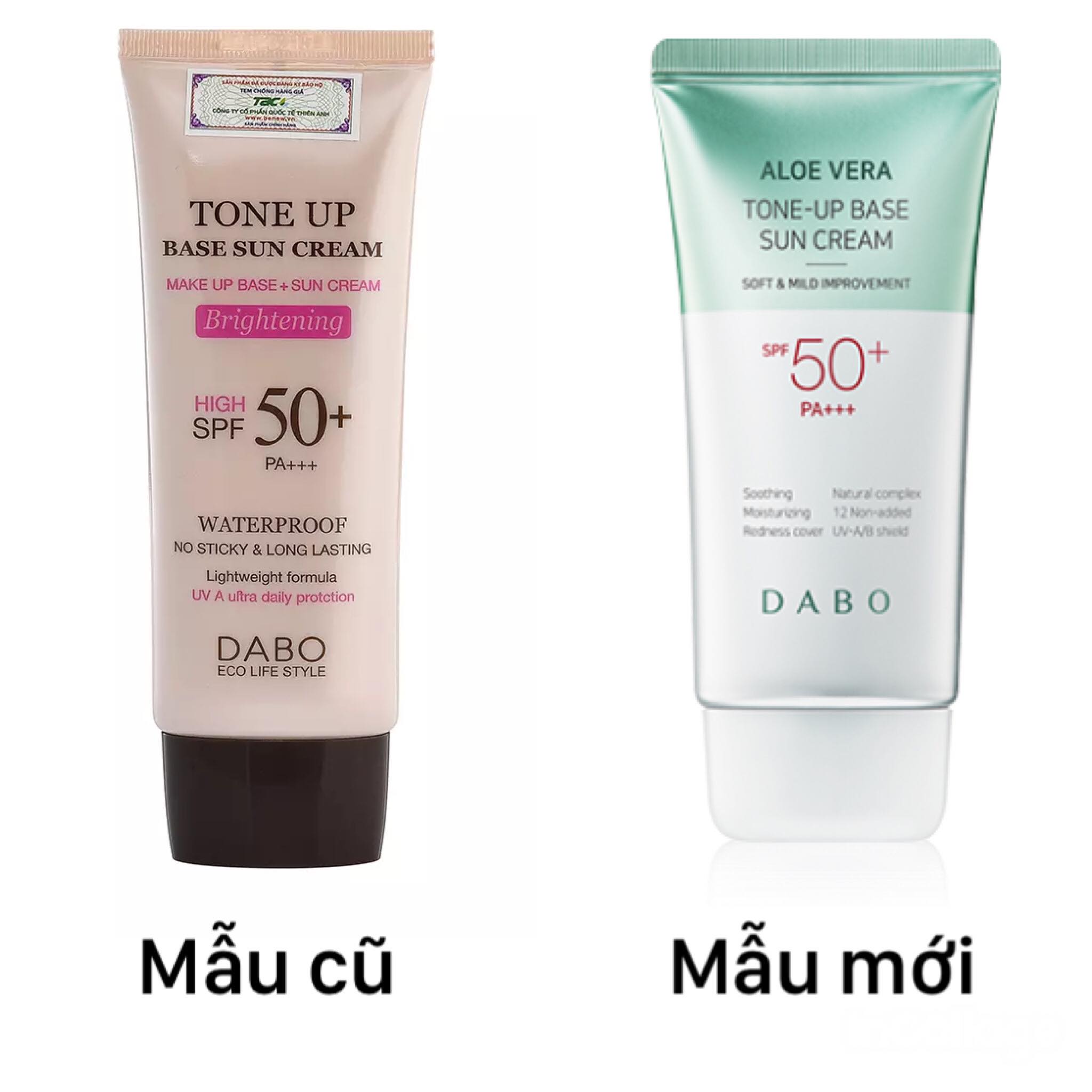 Hình ảnh Kem Chống Nắng Kiềm Dầu Nâng Tone Dưỡng Da Dabo Tone Up Base Sun Cream SPF 50 PA +++(70ml) - Hàng Chính Hãng 