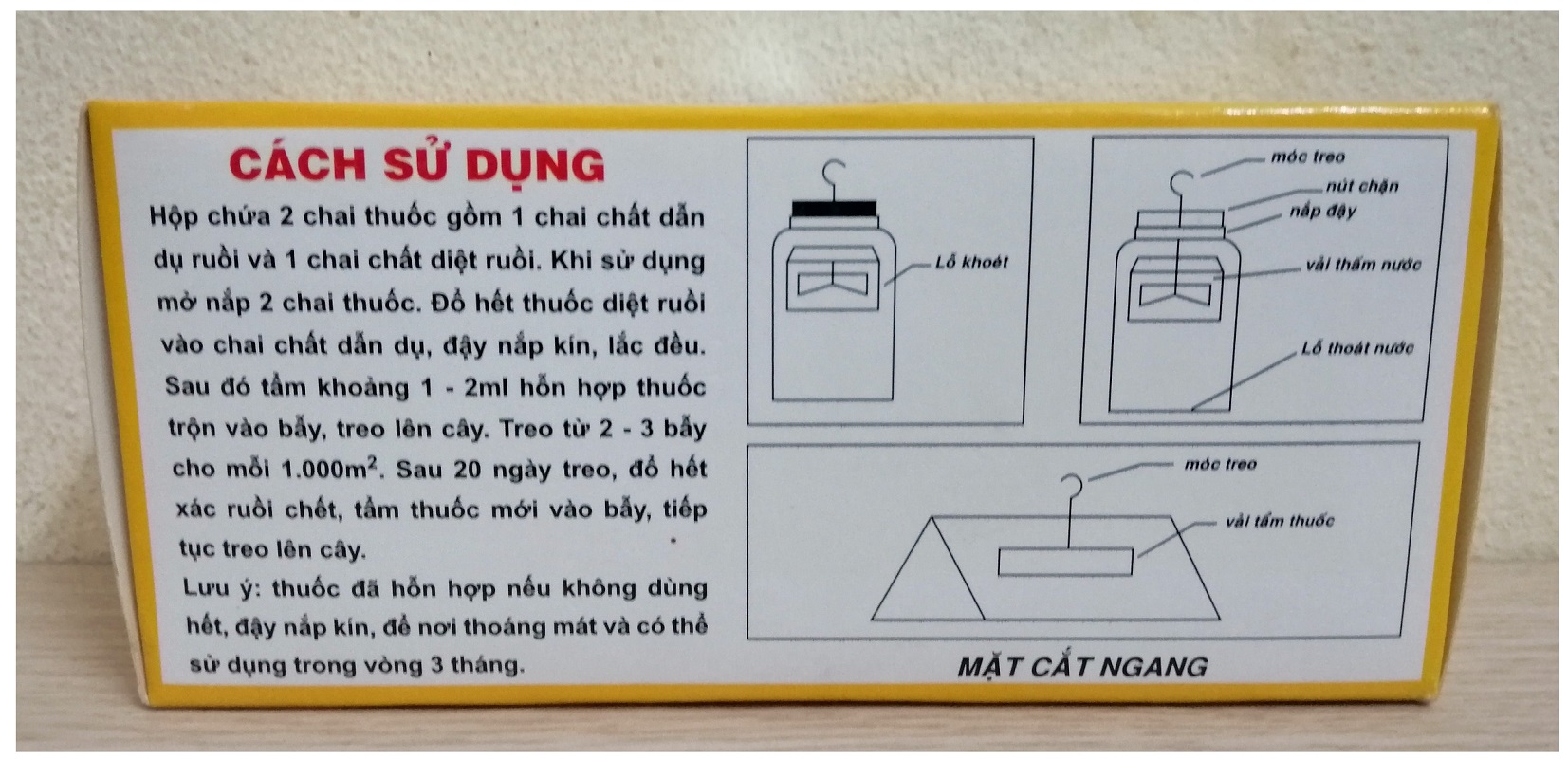 1 HỘP 2 lọ (10ml/lọ) THUỐC DẪN DỤ DIỆT RUỒI ĐỤC TRÁI VIZUBON-D