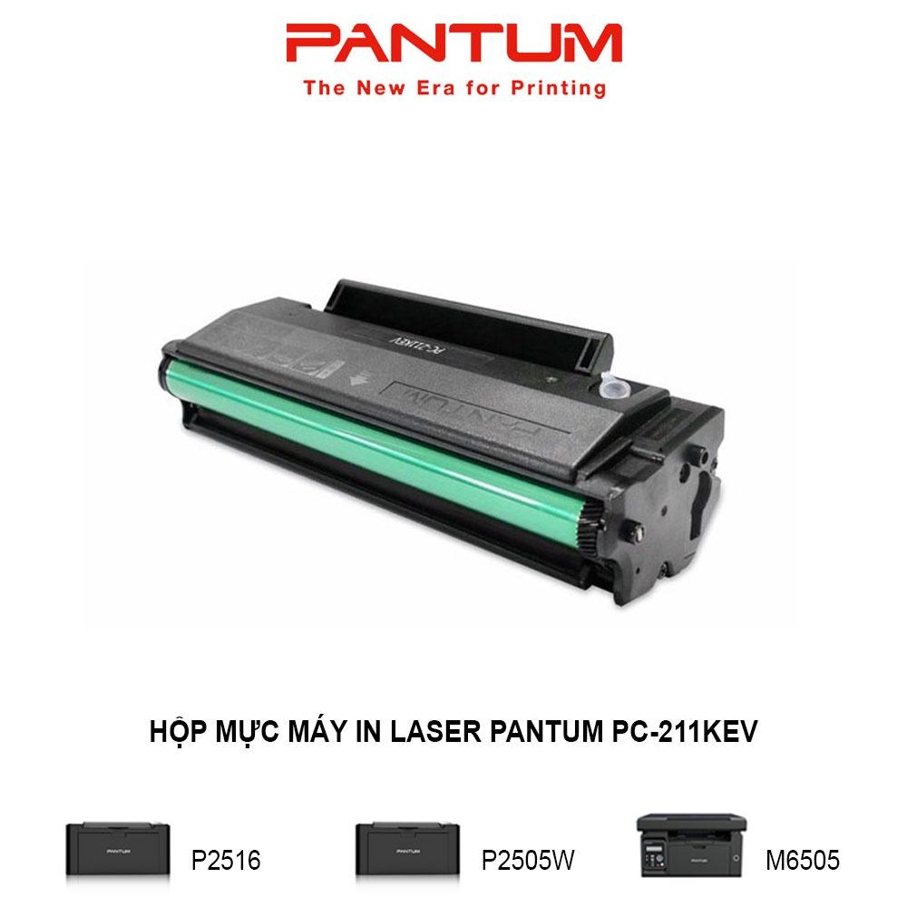 Hộp mực máy in Laser đen trắng PANTUM PC-211KEV, dùng cho máy P2516, P2505W, M6505 (Hàng chính hãng)