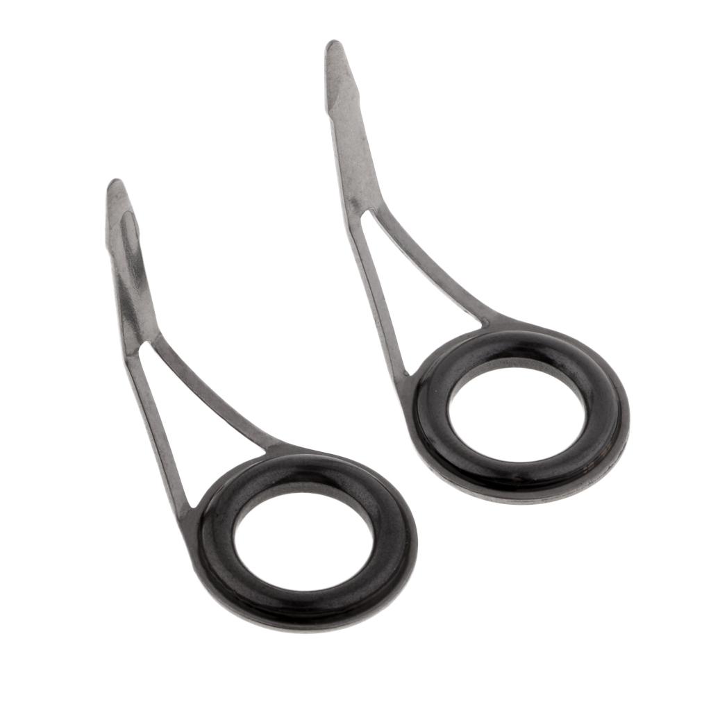 5pcs Fishing Rod Eyes Ceramic Ring Spinning Rod Guides Line Rings