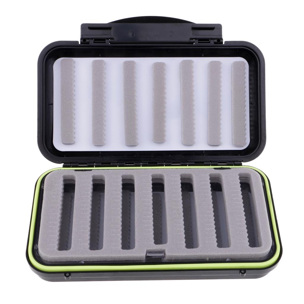 Waterproof Fly Box Fly Fishing Hook Jig Storage Case Slit Foam Waterproof S