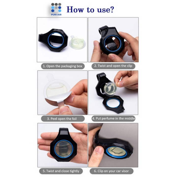 Nước Hoa Ô Tô Kẹp Che Nắng Air Permeable Cao Cấp - Home and Garden