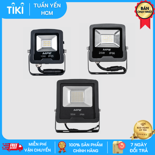 Đèn pha LED MPE FLD5 chống nước, ánh sáng trắng &amp; vàng (10W, 20W, 50W) - Hàng chính hãng