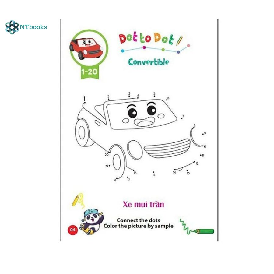 Combo 8 cuốn Gấu con Tô màu - Phương tiện giao thông