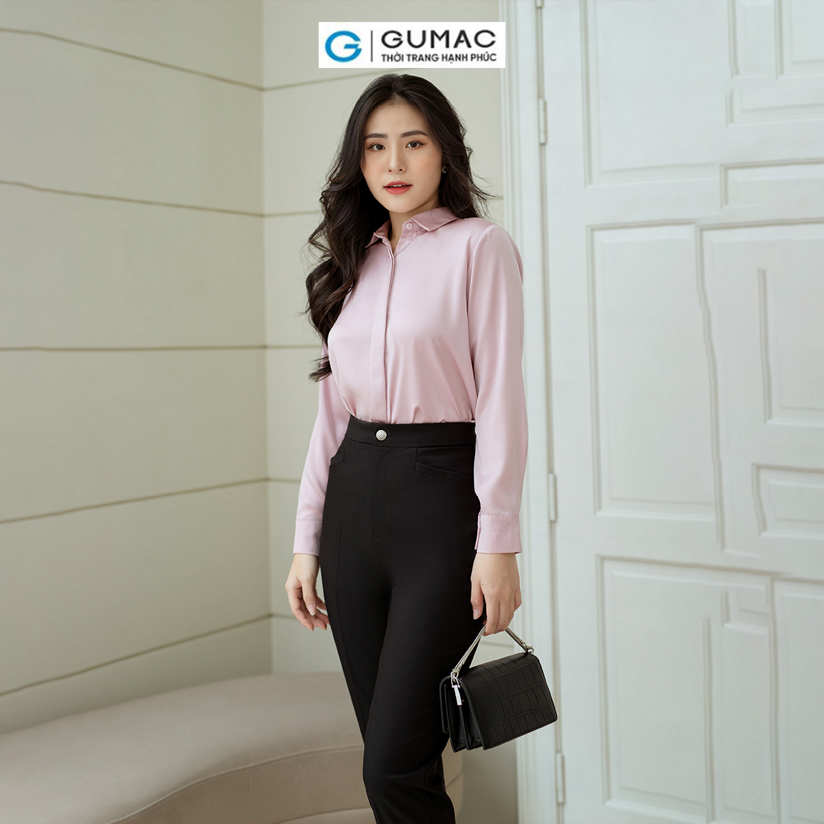 Áo sơ mi nẹp nút GUMAC AD08005