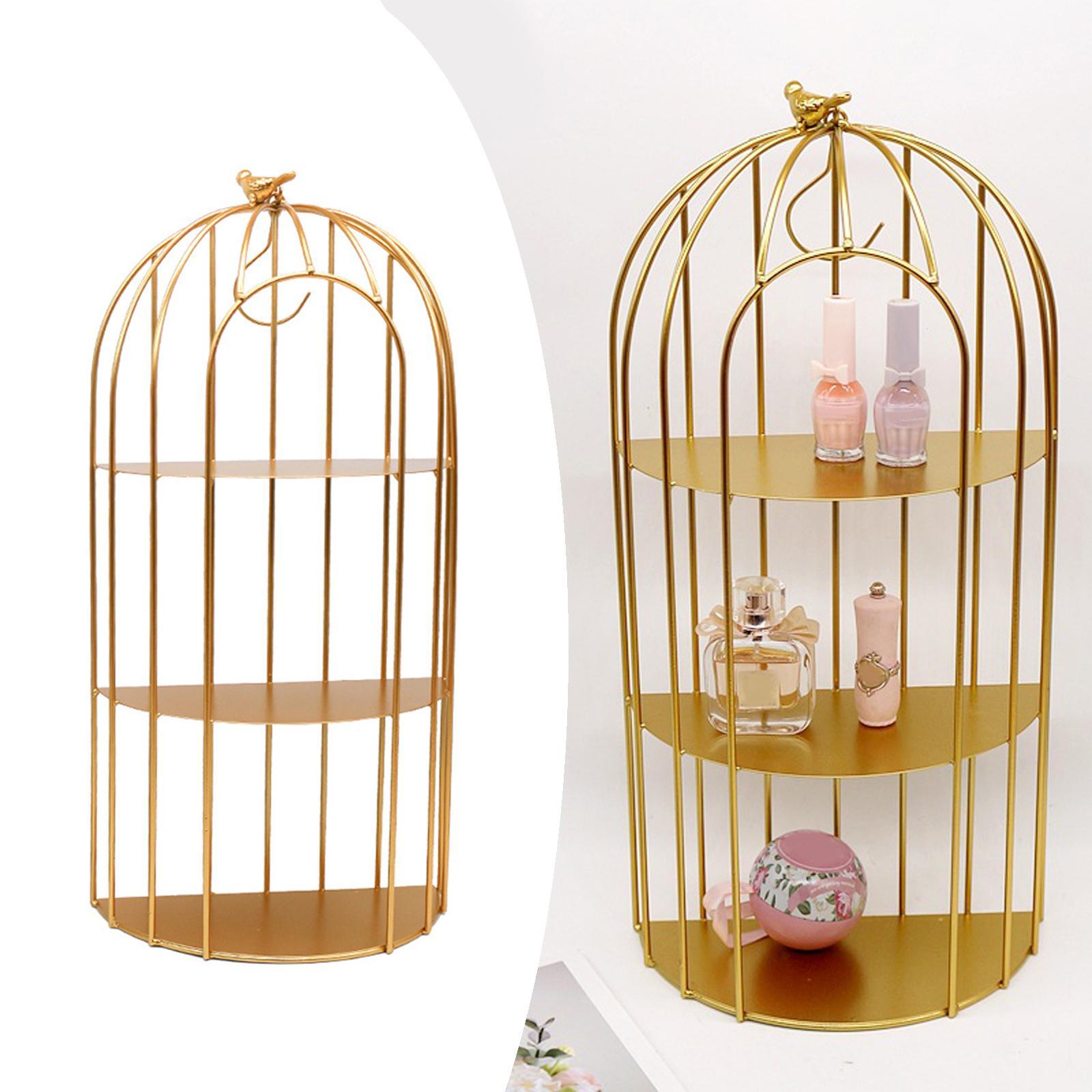 Rodeo Nordic Rack Storage Iron Luxury Bird Cage Organizer Stand Holder Vanity