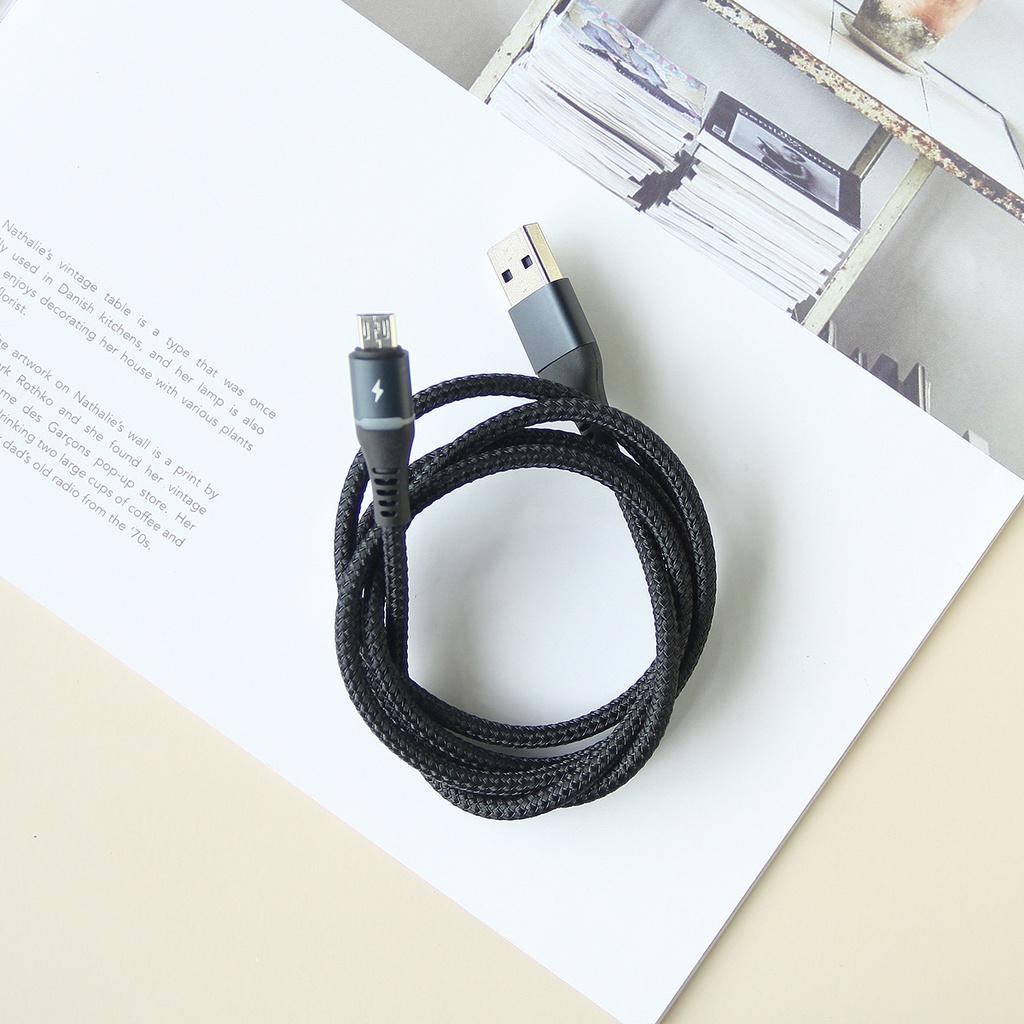 Cáp sạc nhanh Micro USB 2.4A . Hàng Chính hãng Remax RC-152m