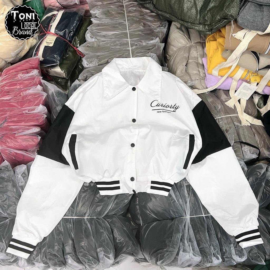 Áo Khoác Dù Bomber Lửng Curiorty - Áo Khoác Nữ 2 lớp Unisex (M180 - Kèm ảnh thật)