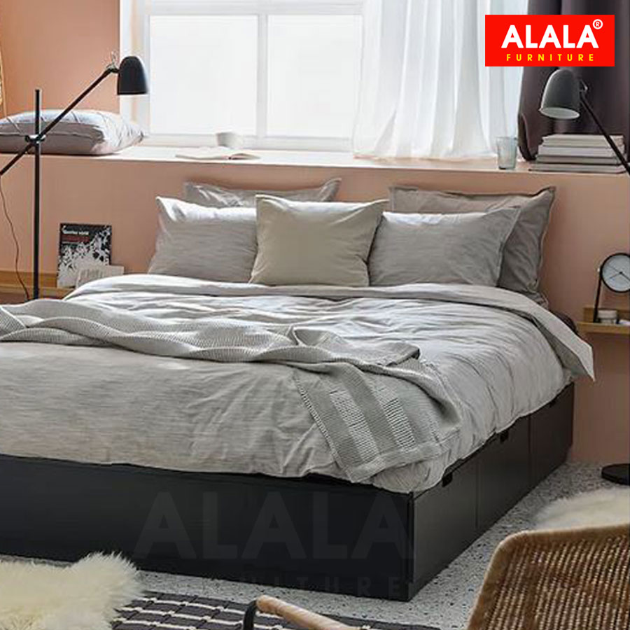 Giường ngủ ALALA32 + 3 hộc kéo / Miễn phí vận chuyển và lắp đặt/ Đổi trả 30 ngày/ Sản phẩm được bảo hành 5 năm từ thương hiệu ALALA/ Chịu lực 700kg