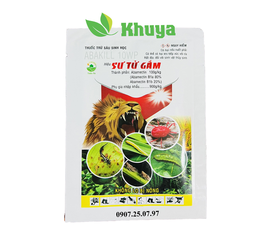 Thuốc trừ sâu sinh học Sư Tử Gầm 10WP Không Lo Bị Nóng