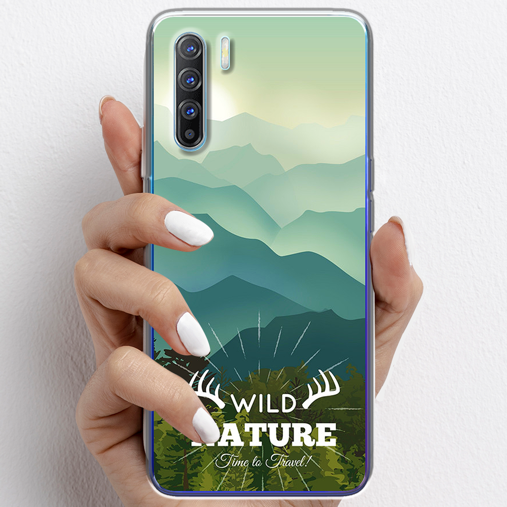 Ốp lưng cho Oppo Reno3, Reno3 Pro nhựa TPU mẫu Núi non
