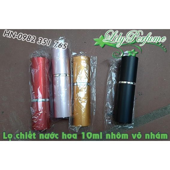 Lọ chiết nước hoa 10ml - 12ml nhôm 2 lớp nhã nhặn, không bao giờ rò rỉ