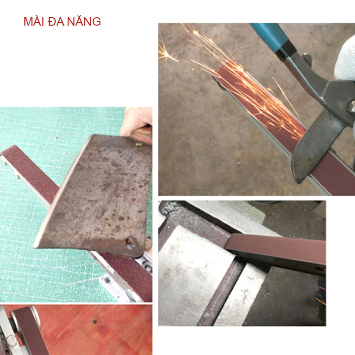 Bộ chuyển đổi máy mài góc trục D10mm thành máy mài dây kèm 2 dây mài 520x20mm hoặc chỉ 10 dây mài