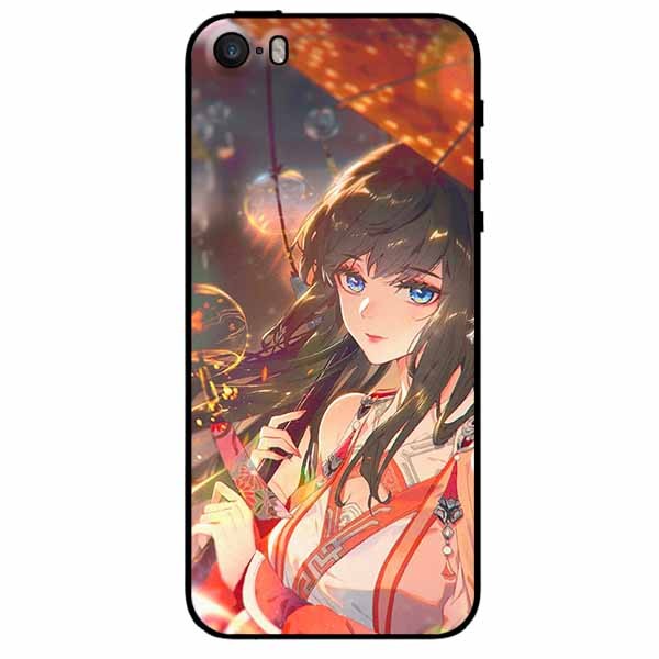 Ốp lưng dành cho Iphone 5/5s/5se mẫu Thiếu Nữ Mắt Xanh