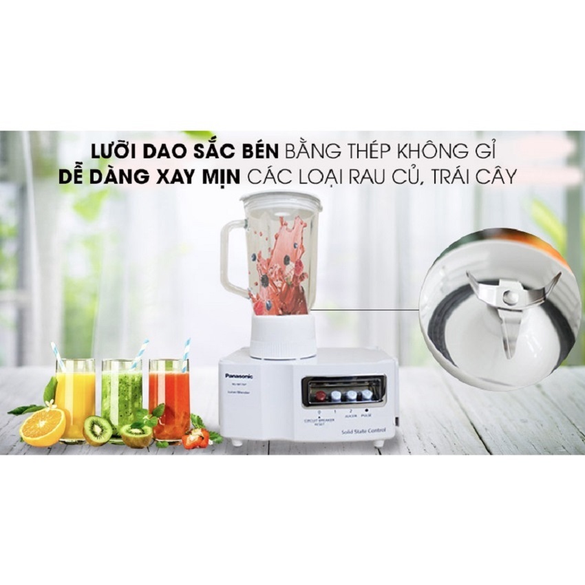 Máy Xay Và Ep Trái Cây (3 Trong 1) Panasonic MJ-M176PWRA - Hàng Chính Hãng