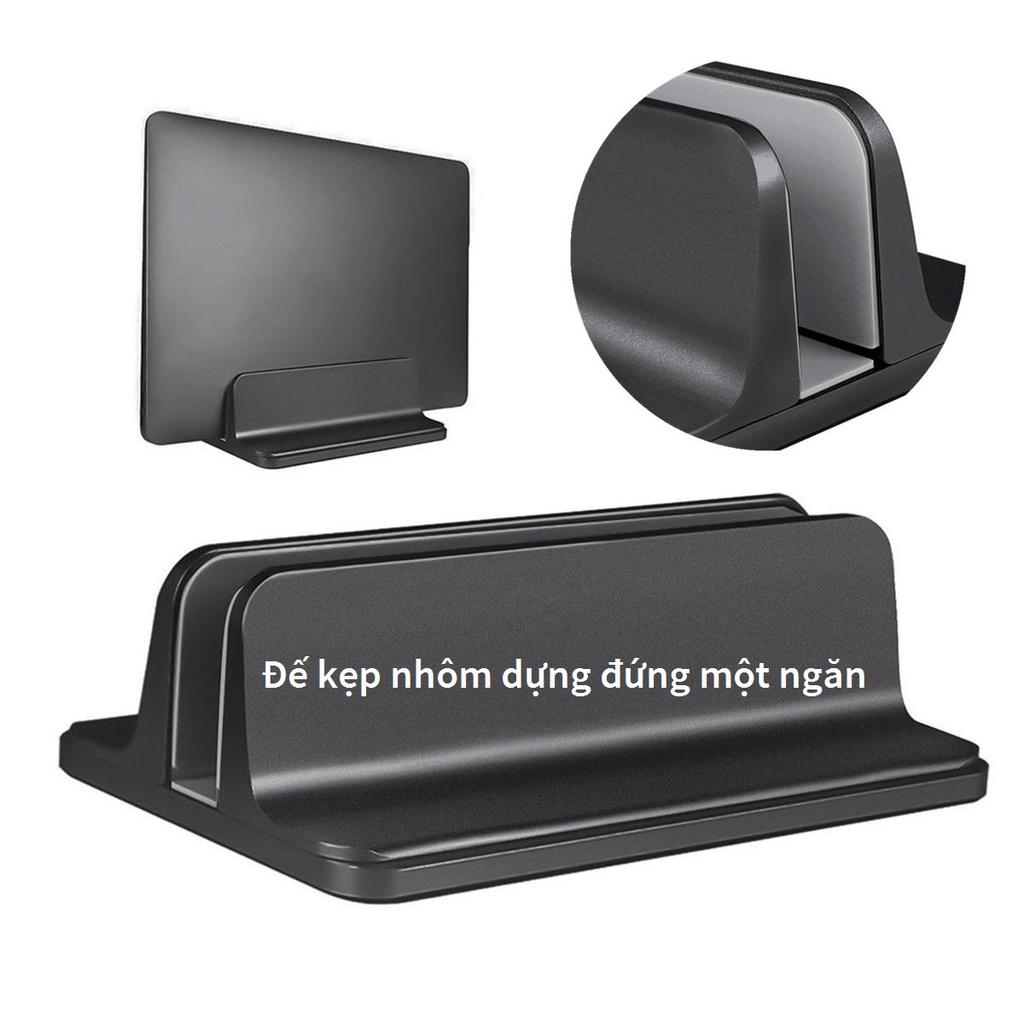 Kệ dựng kiêm Giá đỡ kiêm đế dựng đứng, điện thoại, Laptop, máy tính bảng  bằng nhôm nguyên khối