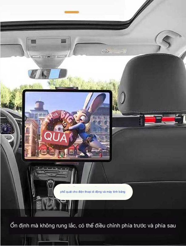 Chân Đế kẹp điện thoại máy tính bảng 2in1 sau ghế ô tô Phone Tablet Shelf In Back Seats