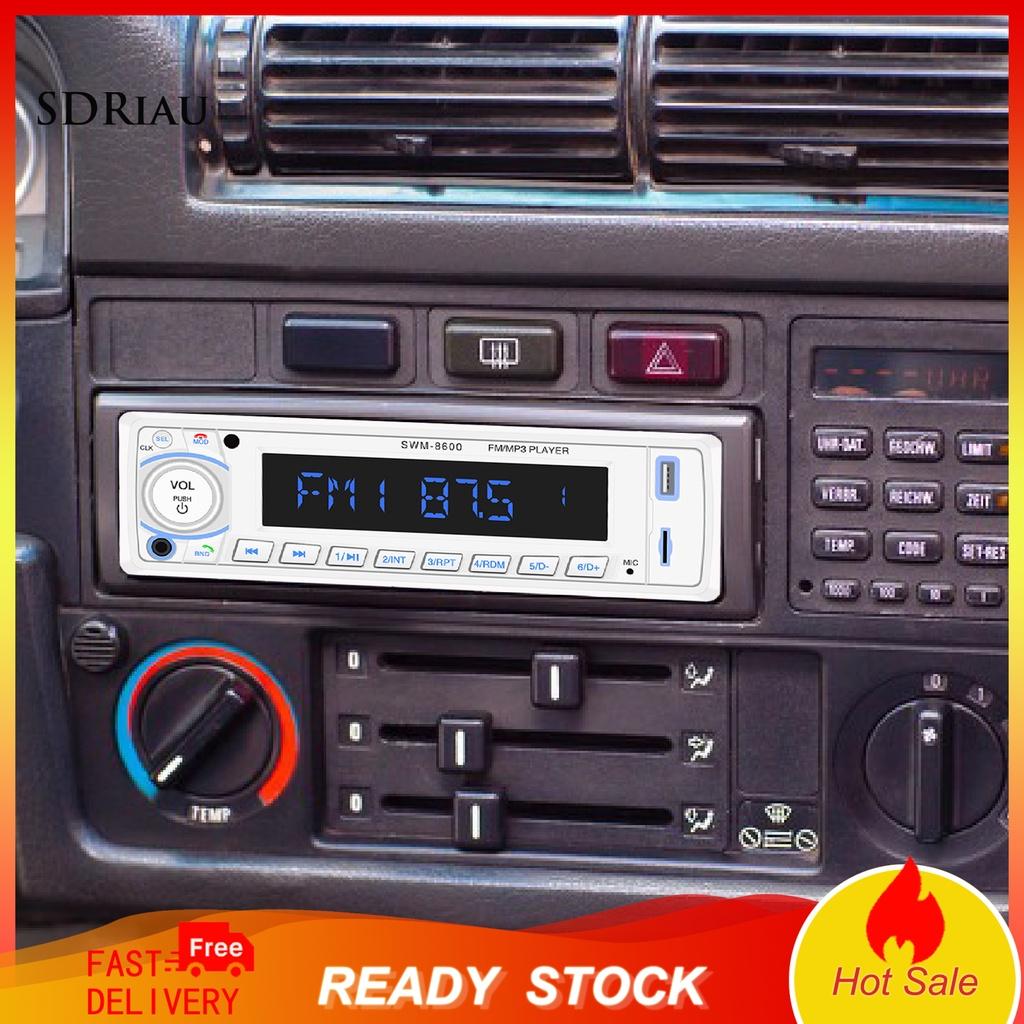 *QCDZ* SWM-8600 Car Bluetooth AUX USB SD-Card FM Radio Audio Stereo MP3 Music Player