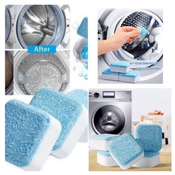 Viên Tẩy Vệ Sinh Lồng Máy Giặt Hộp 12 Viên, Diệt khuẩn, Khử Mùi Và Tẩy Chất Cặn Lồng Máy Giặt Hiệu Quả