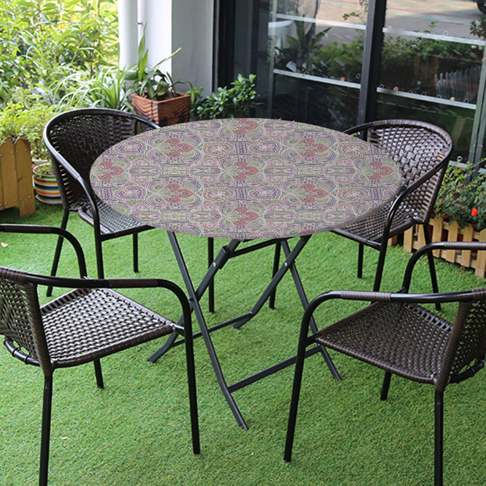 Table Cover Fitted Water-proof with Elastic Edged Easy to Clean for Party