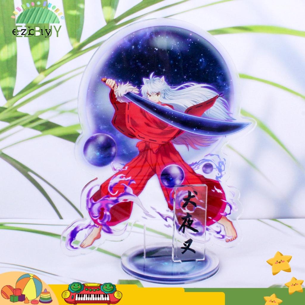 Vibrant Color Desktop Inuyasha Standing Anime Collection Inuyasha Stand Figure Vivid Expression for Decor