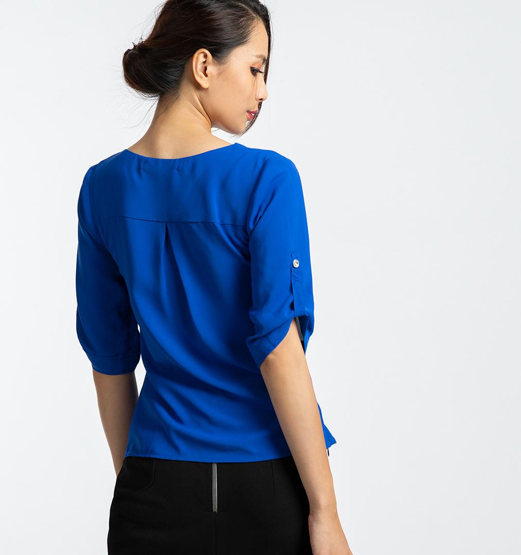 Áo Cổ Lật Hity TOP101 (Xanh Midnight)