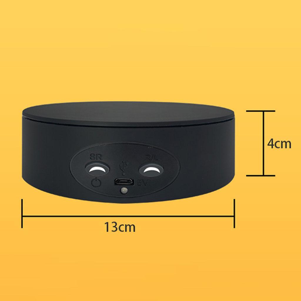 2X Electric Rotating Display USB Charging Turntable for Photography Show Stand